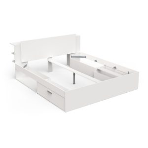 Postelja LIFE 385318 180x200 bela - bela