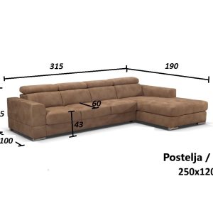 Sedežna garnitura MONTREAL 02 - taupe