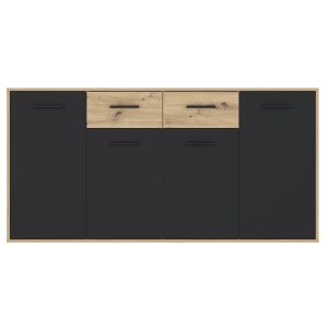 Komoda ANTUZA - siva+hrast