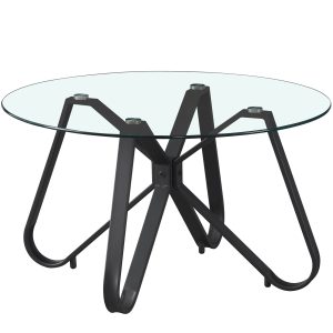 Klubska miza SNAPE steklena