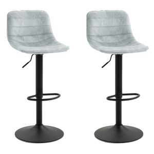 Barski stol TITA - svetlo siva