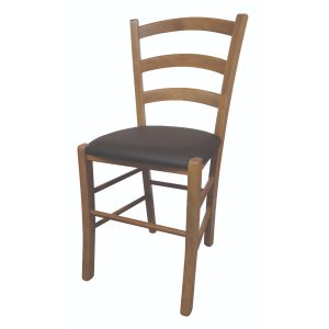 Stol PAESANA PU - rjava