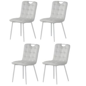 Stol MILIK črn - bela