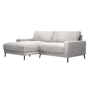 Sedežna garnitura THOMPSON L siva - 222x161x93