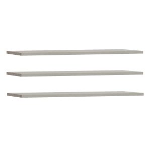 Set 3 dodatnih polic FITTIO 200 cm - siva, - - -